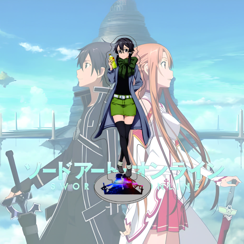 Anime Sword Art Online 15cm Acryl-Ständer Modell Action Schreibtischdekoration Sammlergeschenk