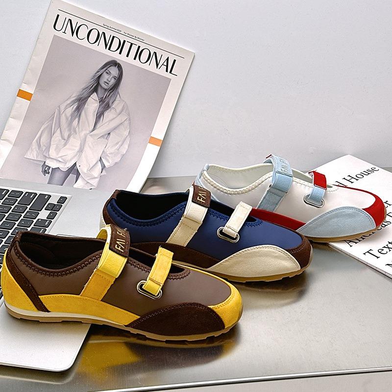 F-Ballet Spring Soft Sole Is Not Tired, Versatile Color Matching Soft Sole Casual Sports Women's Shoes