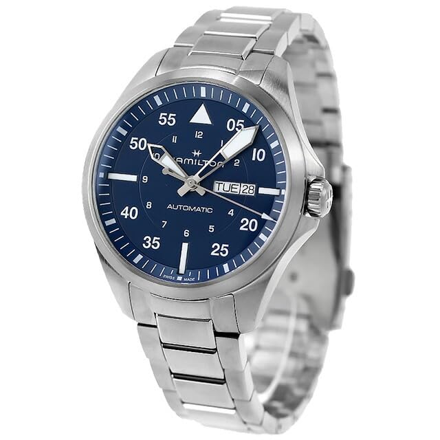 

HAMILTON Khaki Aviation Khaki Pilot Day Date Automatic Watch H64635140 [Hamilton] Men s [Item] синій