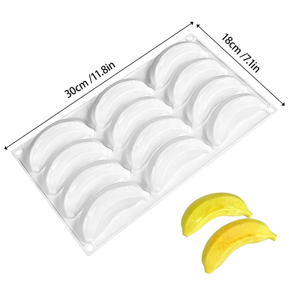 Stampo in Silicone per Torta Serie Frutta Banana Limone Mousse Dessert e Decorazioni Torta alla Frutta Strumenti da Cucina Riutilizzabili Decorazione Torta