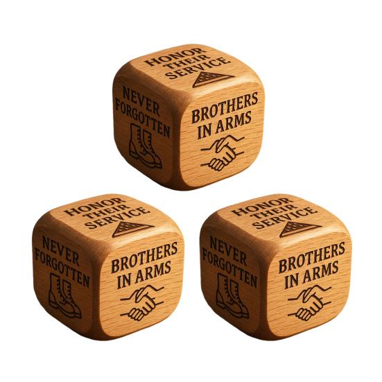 Wooden Quilting Decision Dice Office Stress-Relief Dice Funny Desk Work Dice Handmade Gag Gifts