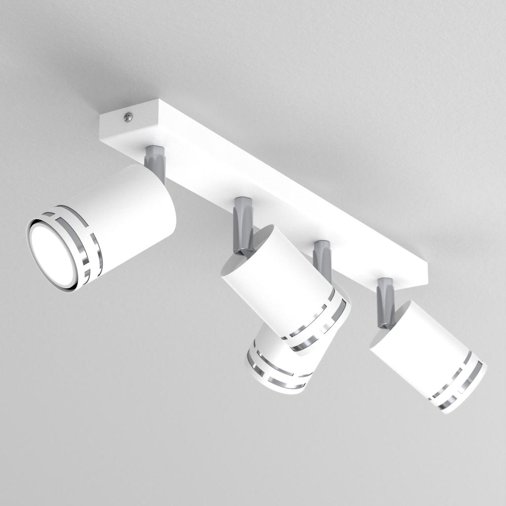 Plafon sufitowy biały chrom ruchomy led gx53 polska lampa spot reflektor
