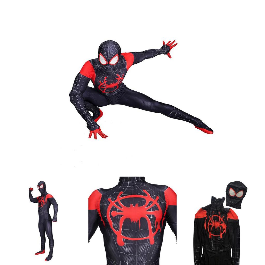 Spider Into The Spider-verse Lycra Spandex Kids Adult Costume With Exquisite Detail