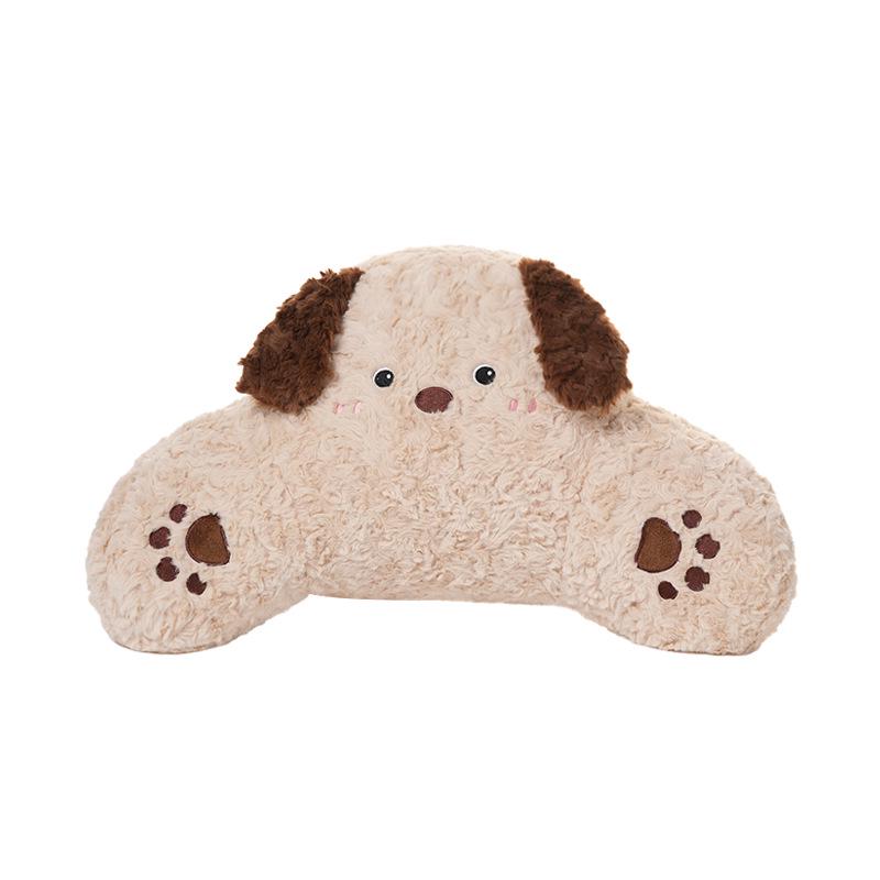 Plush Cartoon Car Neck and Lumbar Support Cushion