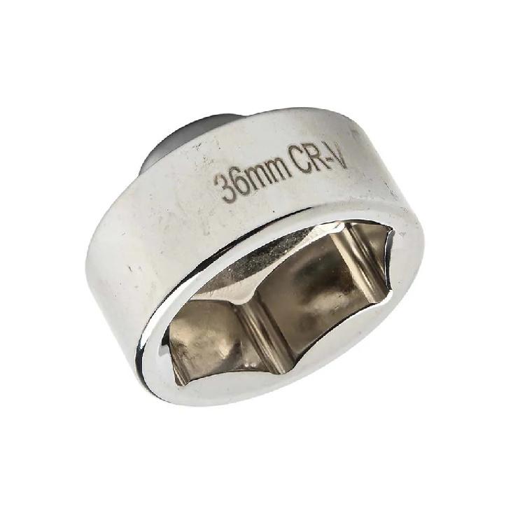 Oil Change Silver 36mm Wrench 3 8 Inch Drive Wrench Oil Filter Wrench 3 8 Drive Socket Compatibility With Ratchet