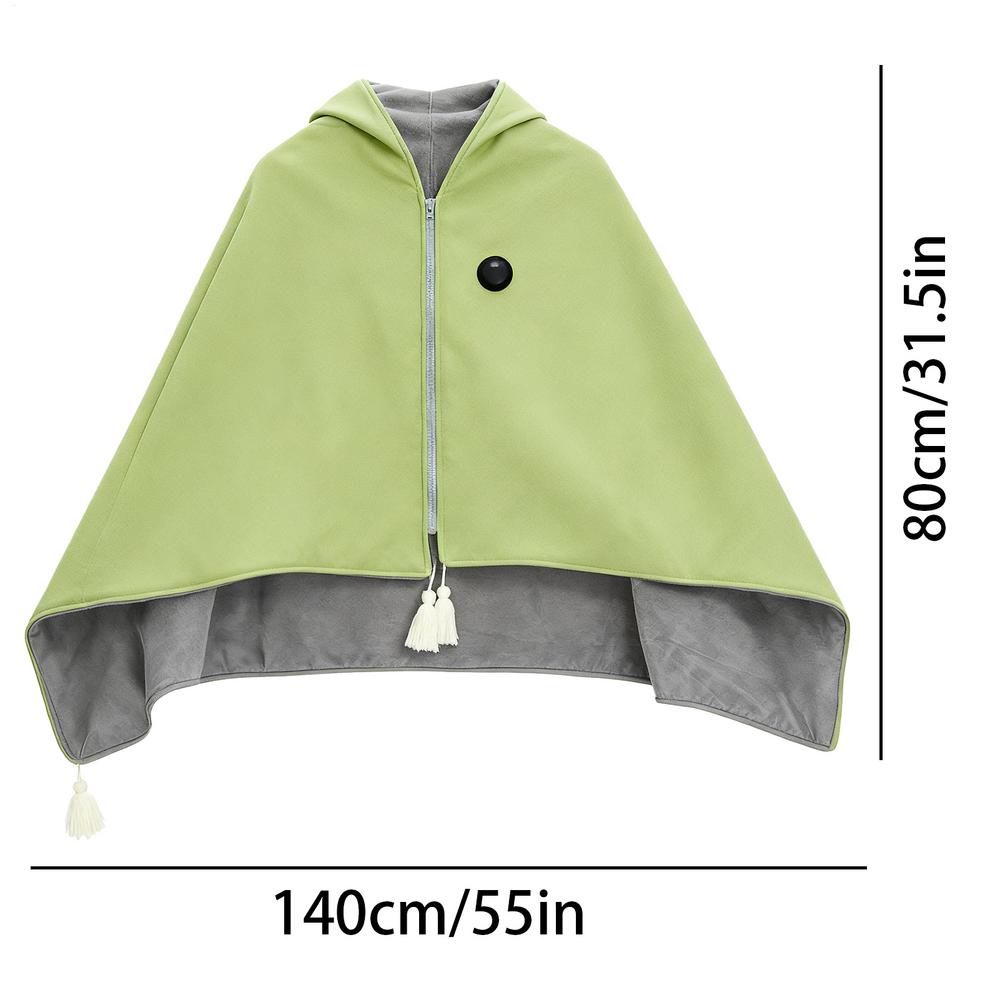 Portable Heated Shawl 3-Level Safe Portable Soft Heating Throw Women Wearable Heated Blanket For Couch Sofa Home Dorm Offices