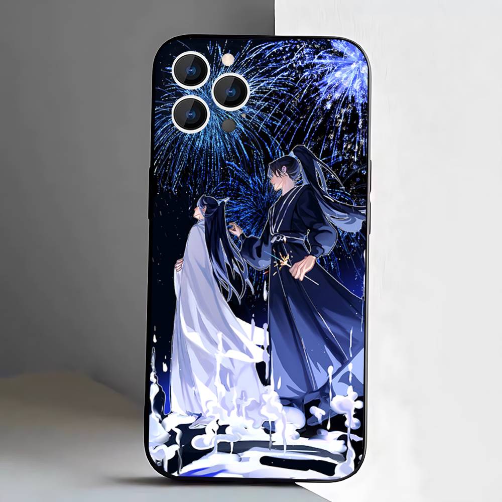 The Husky and His White Cat Shizun Phone Case For iPhone 17,16,15,14,13,12,11,Pro,XS,Max,XR,Plus,E,SE4,Mini Black Soft Cover