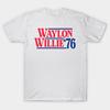 Asian Size Cotton Unisex Tshirt Print T-shirt Waylon And Willie '76 T-shirt No-Cut Print Regular Fit