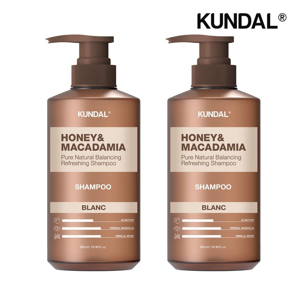 

KUNDAL Honey & Macadamia Nature Shampoo Blanc 500ml x2