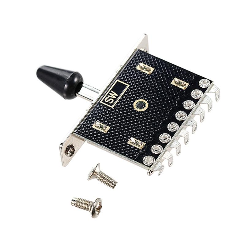 Electric Guitars 3 Way Pickups Selector Switches Shifter Conversion Guitar Pickups Lever Switches Set with Tip Knob