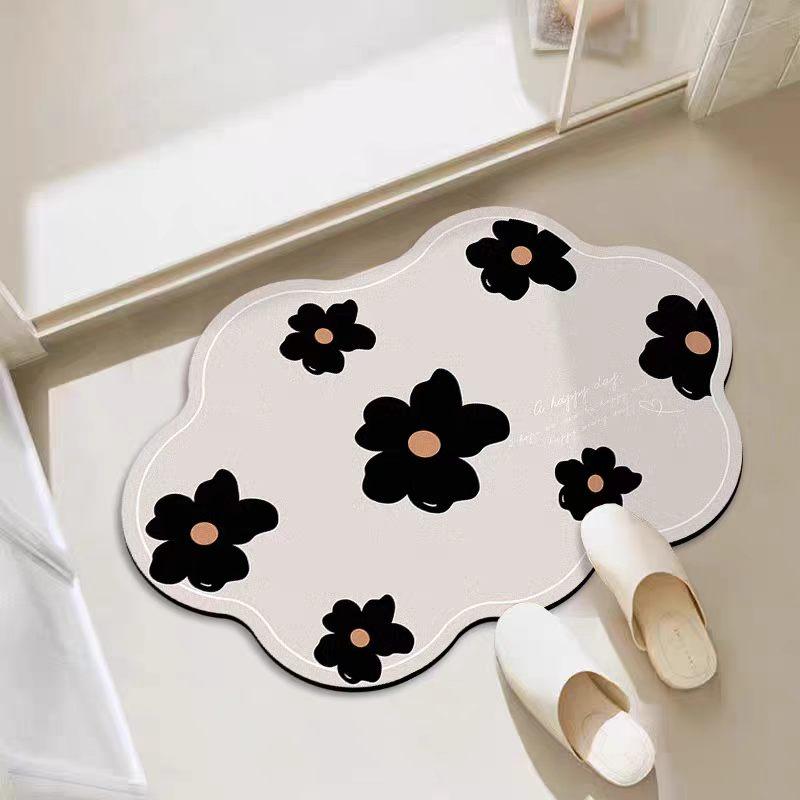 Badezimmer saugfähige Diatomeenerde Toiletten-Türvorleger Toiletten-Bodenmatte Toiletten-Teppich