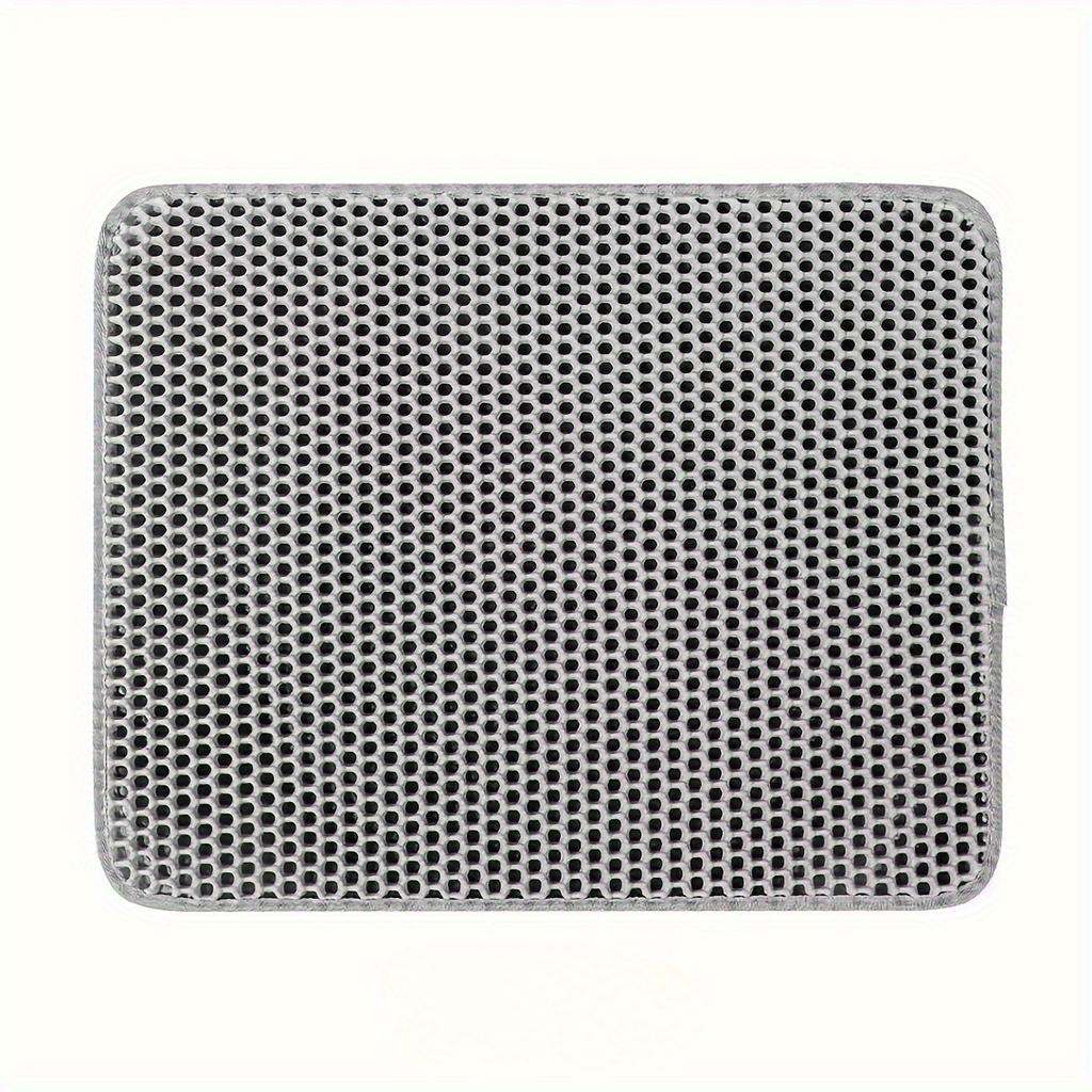 1pcs Large Honeycomb Cat Litter Mat Dual-Layer Waterproof  Easy To Clean Scatter Control Rug for Kitty Litter Box Urine-Proof & Effortless Maintenance
