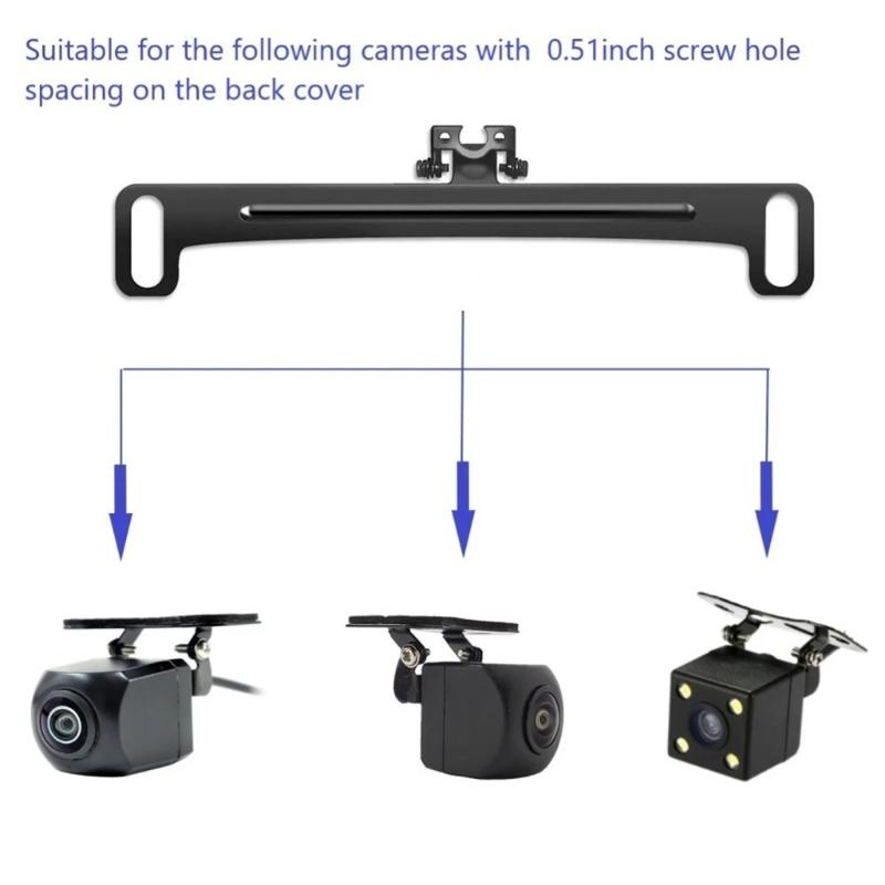 License Plate Bracket Kit for Rear Bracket Repair, Metal Plate Mount with Included Hardware for US Standard Plate