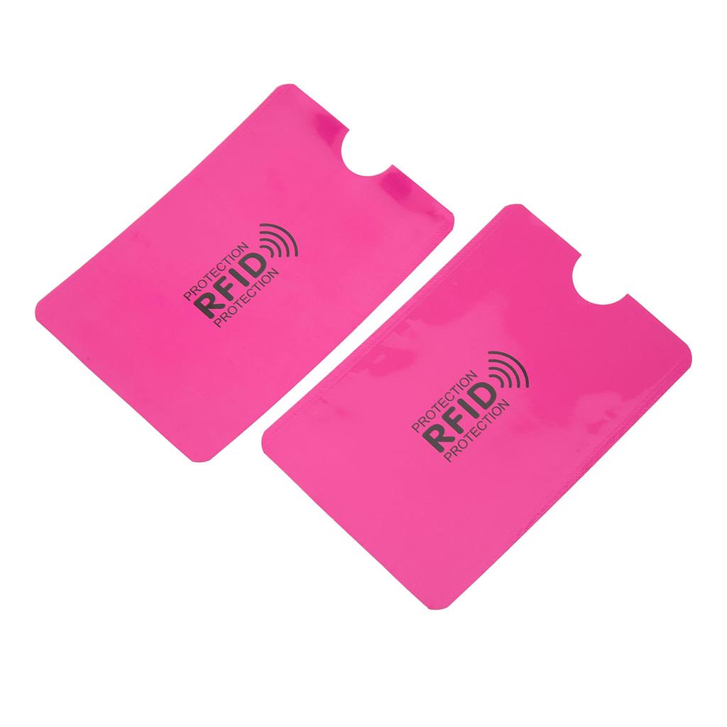 100 Pcs Card Blocking Sleeves Snug Fit Foil Anti Scan Theft Magnetic Protection Portable Protection Card Holder