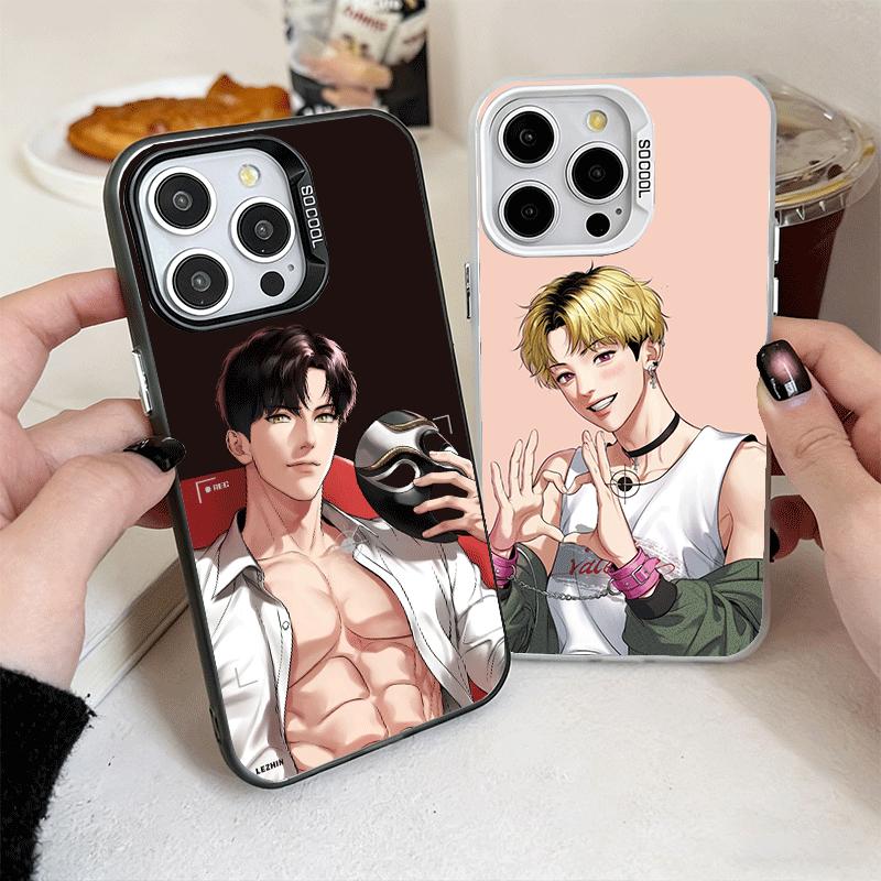 B-J A-Alex Anime Soft Phone Case for iPhone 15 16 17 Pro Max 17Air 16E 14 Plus 13 12 Mini Shockproof Cover Back Shell