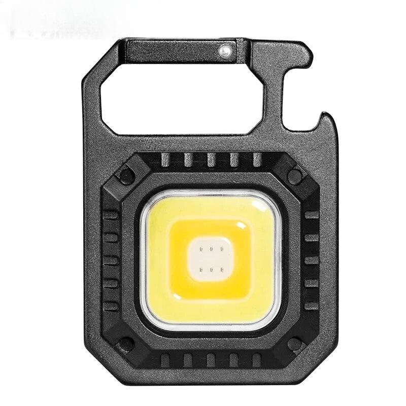 Outdoor Super Mini Portable LED Flashlight Keyring Rechargeable Multi Light Source Lamp with Magnet Bottle Opener Flashlight