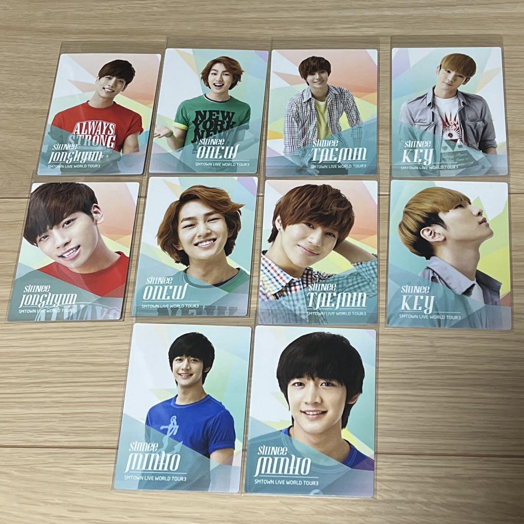 

[USED] Rare SMTOWN LIVE 3 SHINee Trading Card 10 Piece Comp Set
