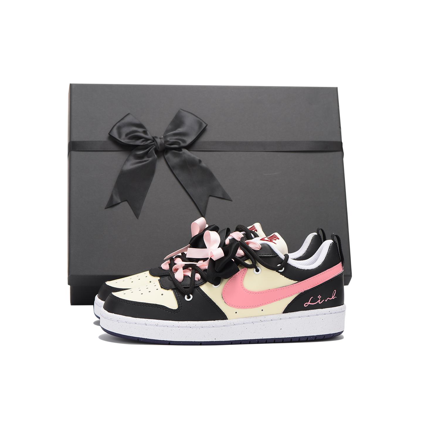 Nike Chestnut Low top Skateboard Shoes GS Black Pink FV8120-141(Team59-SBOX) 37.5