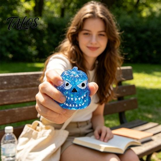 Novelty Gifts for Birthday Halloween Pumpkin Maltose Squeeze Toy, Soft Slow Rising TPR Fidget Toy Interactive Games Travel Stress Relief And