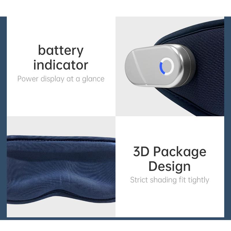 Electric Vibration Eye Massager Heated Eye Mask Wireless Relieve Eye Strain Dark Circles Dry Eye Fatigue Relief Sleeping Mask