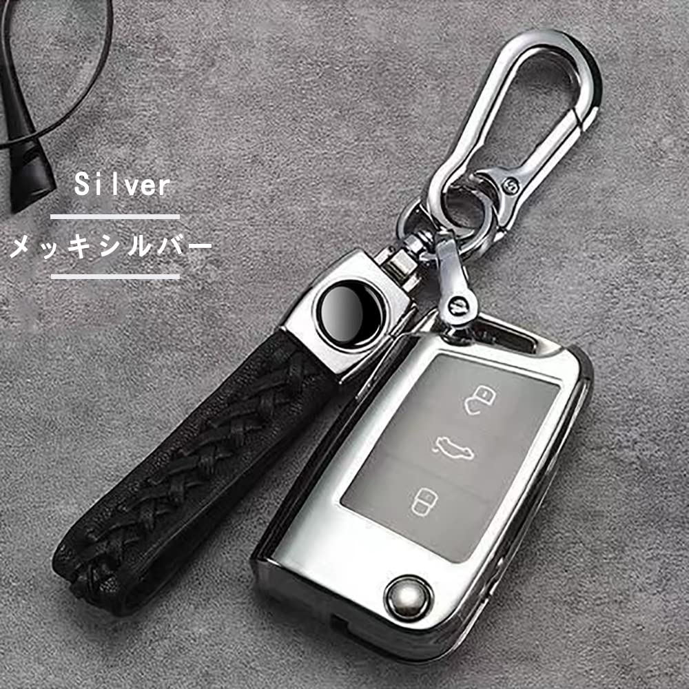 VW Volkswagen Exclusive Key Case Genuine Leather Key Chain Beetle Golf Polo Polo Passat