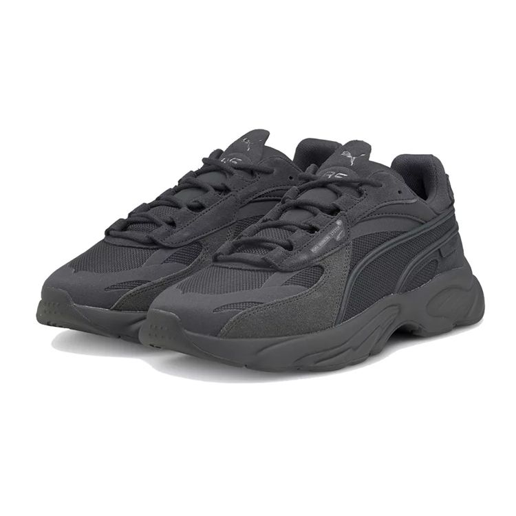 Puma Rs-Connect Mono Round Toe Lace-Up Low-Top Dad Sneakers Unisex Sneakers Black 375151-02