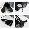 Women's Summer Hat Female Outdoor Beach UV Protection Breathable Empty Top Hats Lady Foldable Hollow Scallop Cap