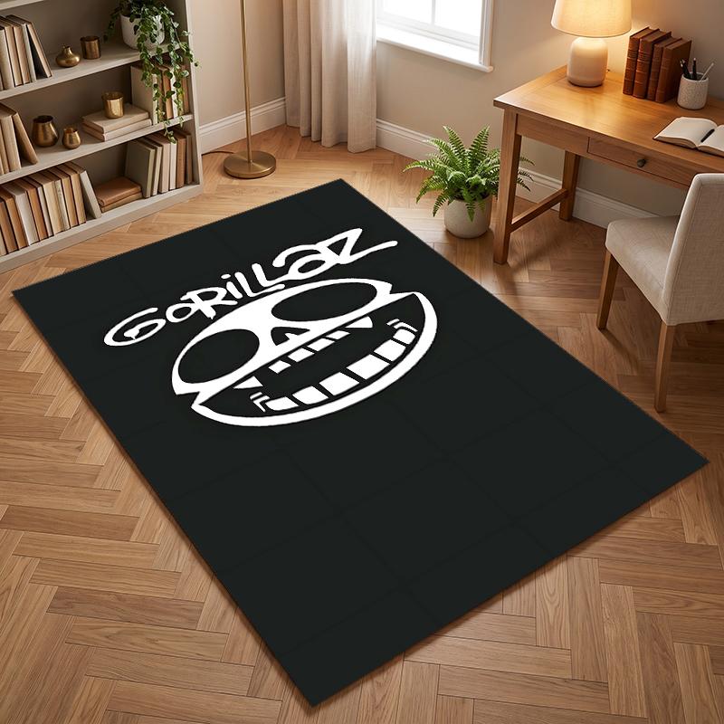 Gorillaz (5) Büroteppiche geeignet für Wohnzimmer Schlafzimmer Büros und Küchen ein Geschenk für moderne Wohnkultur