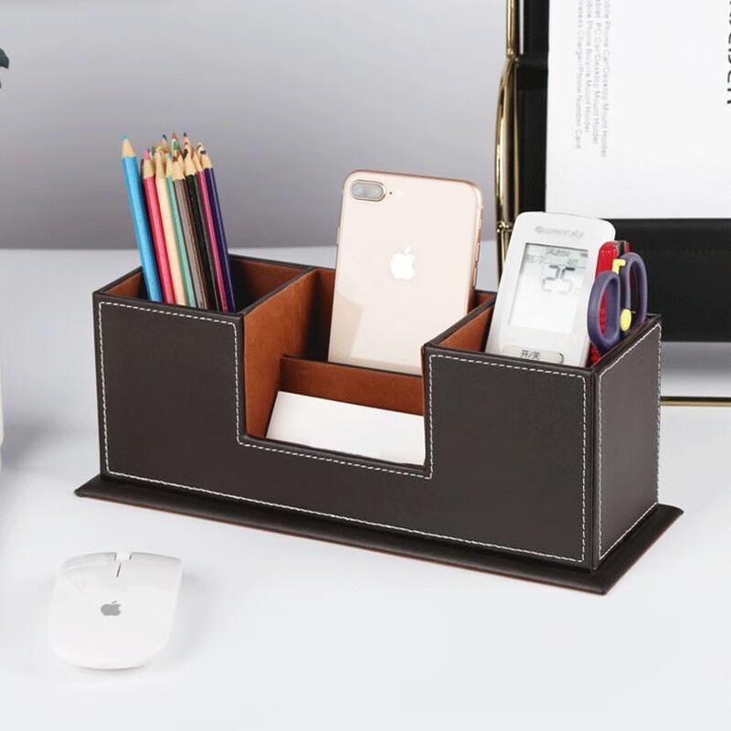 Dual Pen Holder Desktop Organizer