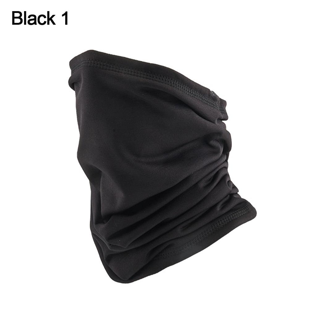 Windproof Headgear Velvet Neck Scarf Solid Color Wool Sports Bandana Face Scarf Ski