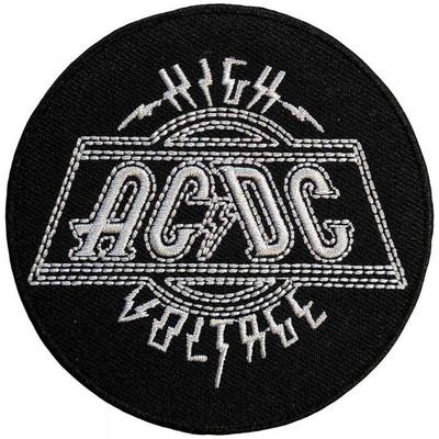ACDC High Voltage Woven Iron On Patch