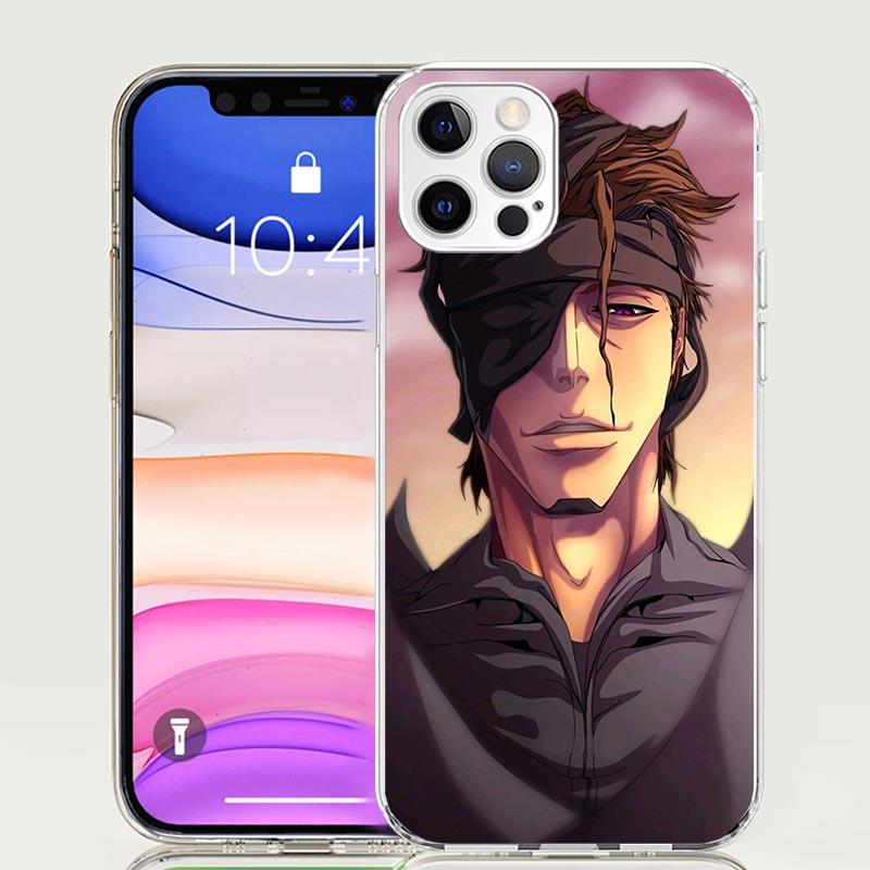 

Aizen Sousuke Bleach Phone Case for Apple iPhone 17 Air 16 15 Plus 14 + 13 Mini 12 11 Pro Max 7 8 SE 16Max Soft Shell Cover Coqu iPhone 13
