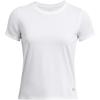 Solid Color Brand Logo Round Neck Casual Pullover Short Sleeve T-Shirt Women T-Shirt White 1382434-100