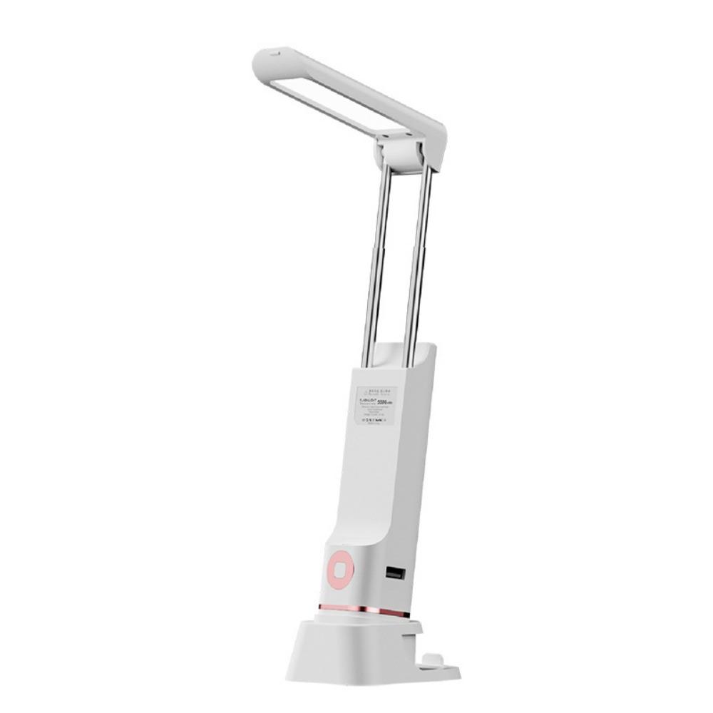 

USB Rechargeable Folding Eye Protection LED Desk Lamp Multifunctional Flashlight Telescopic Reading Desk Lamp Phone Holder