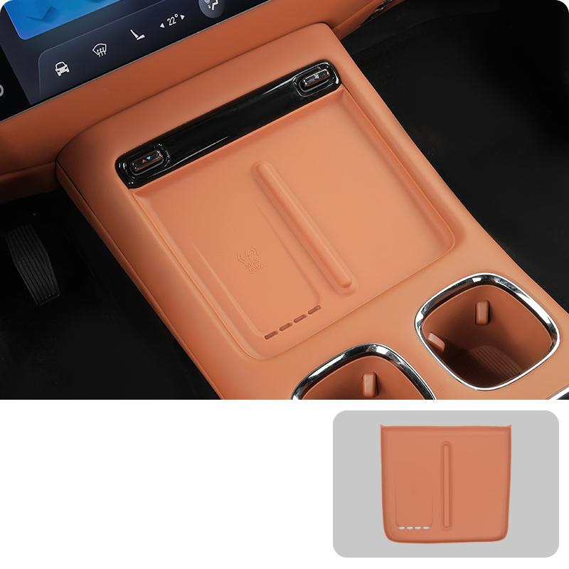 Для Trumpchi GAC S7 2025 2026 Стайлинг автомобиля Центральная консоль Беспроводная зарядка Силиконовая накладка Панель Защитная крышка Автоаксессуары option 4