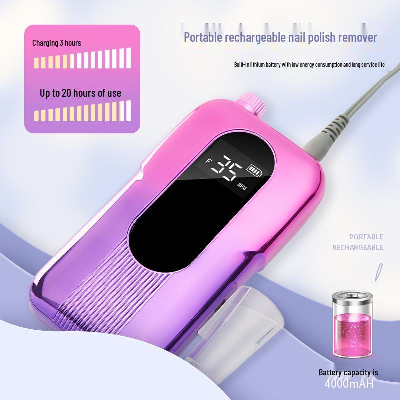 Rechargeable 35,000 RPM Portable Nail Polisher