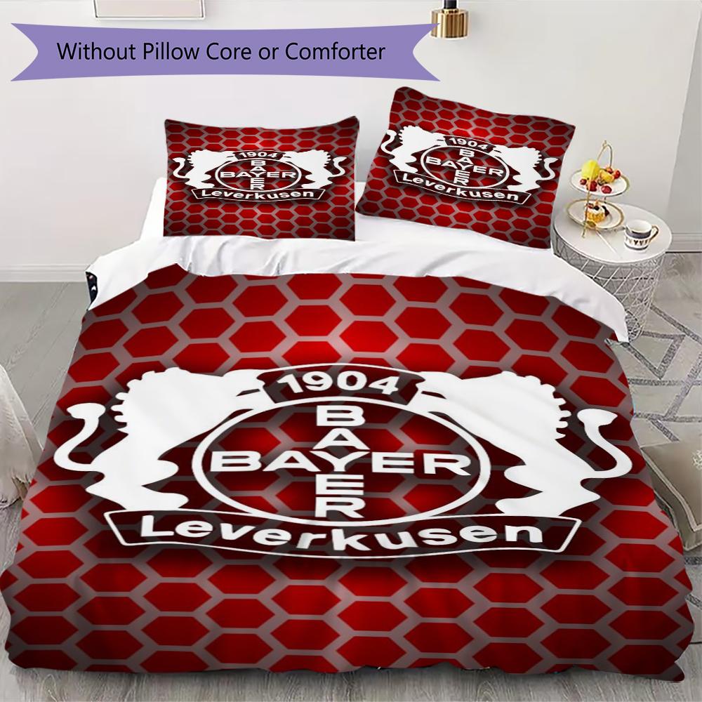 

Bayer 04 Leverkusen Pattern Bedding uilt Set uilt Cover Pillowcase Home Decoration Birthday Gift (1 * duvet cover + 2 * pillowcase without core) 220x240cm