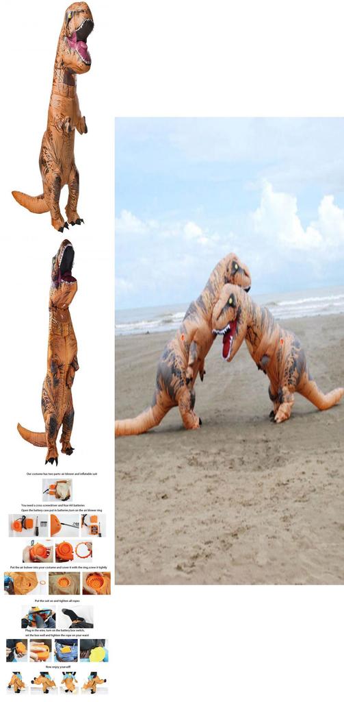 Fantastisches Aufblasbares T-Rex Dinosaurierkostüm für Erwachsene für unvergessliche Kostümpartys