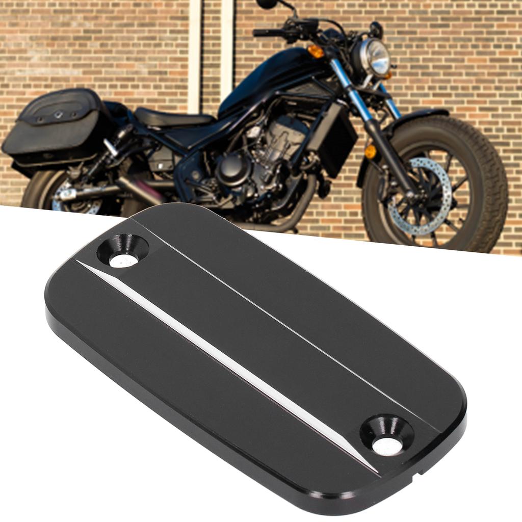 Front Brake Fluid Reservoir Cap Aluminum Alloy Cover Guard Fit for Honda CRF1000L Rebel CMX 300/500Black