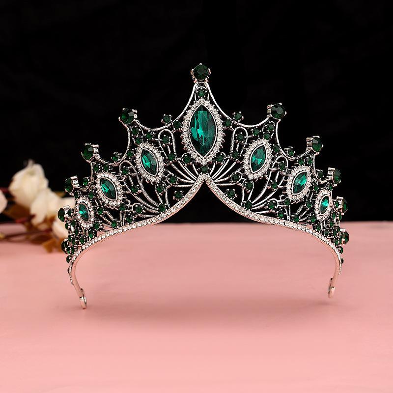 Bride's Crown Headband Wedding Korean Birthday Gift Adult Gift Crystal Crown Princess Dress Hair Accessory
