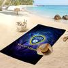 Leeds United Gepersonaliseerde Bedrukte Strandlaken Voetbal Logo Steun Aangepaste Naam Tekst Absorberende Handdoek Voor Sport Reizen Speciaal Cadeau