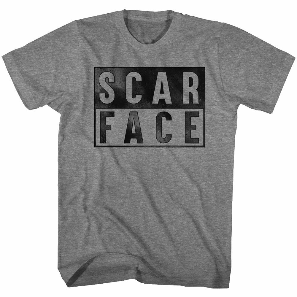Scarface Boxed Graphite Heather Adult T-Shirt XXXXL