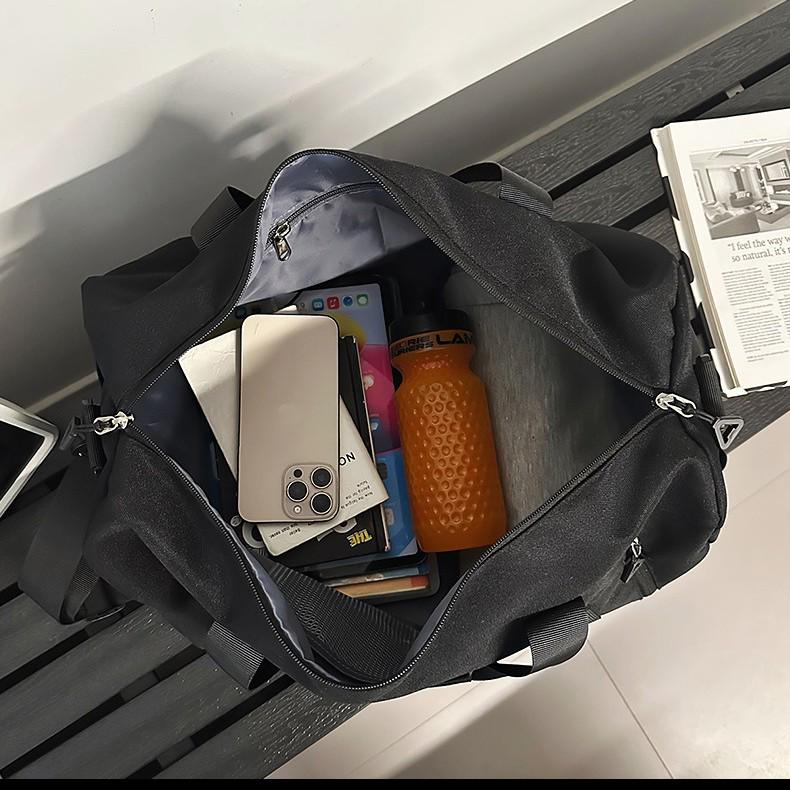Cross-border Fitness Bag: Logo Customizable, Dry/Wet Separation, Yoga, Travel, Trolley