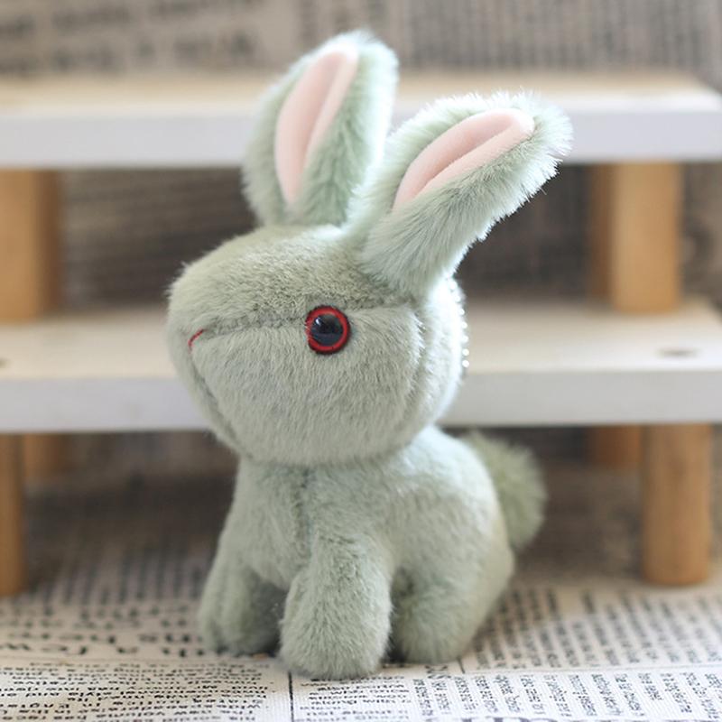 1Pcs Easter Bunny Rabbits Simulation Soft Fur Color Starry Sky Color Cute Bunny Children Plush Interactive Animal