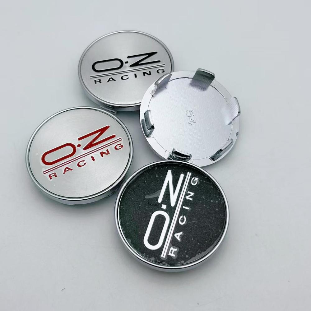 AAYR1 4pcs 54MM 49MM OZ O.Z Racing Logo Emblem Badge Car Wheel Center Caps Wheel Rim Hubcaps Hub Center Dust Cover Car Accessories