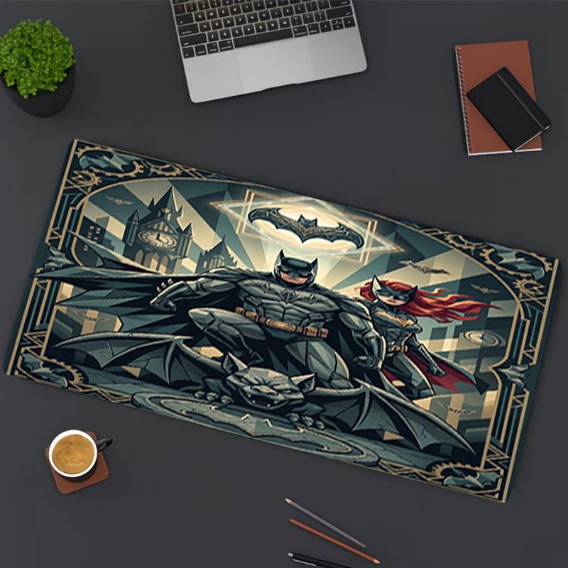 Batman Print Mouse Pad, for Keyboard Pad Laptop PC Mat for Office Home Use, Desk Decor, Perfect Birthday Gift for Gamers