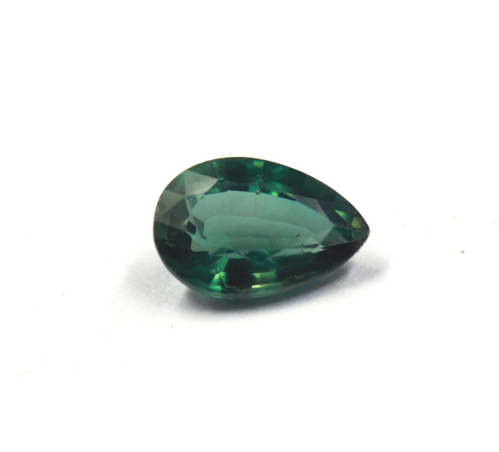 5.35 Carat Exclusive Offer Green Alexandrite Pear Shape Russia Certified Gemstone SN545
