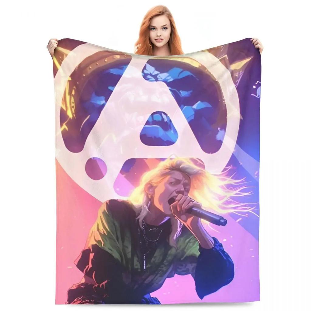 L-Linkin Rock Park Blanket Cover Fleece Super Warm Throw Blankets for Home Couch Bedroom Quilt