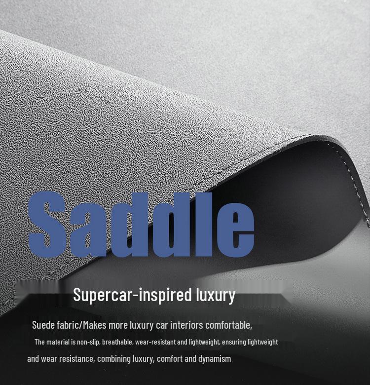 BYD Yuan PLUS Suede Car Seat Cushion, Half-Pack Perforated Design