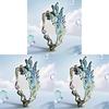 Fairy Spirit Adjustable Leaf Ring With Electroplated Zinc Alloy For Women And Men